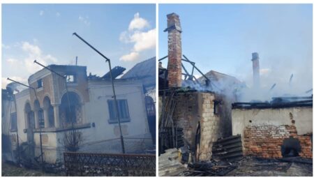 Argeș: Incendiu puternic! Au dat foc la gunoaie, iar flăcările s-au extins la casă
