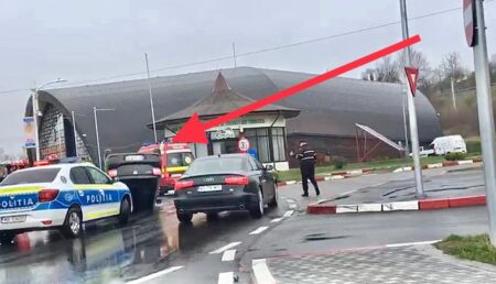 Argeș: Un șofer băut ”s-a dat cu roțile în sus” chiar în sensul giratoriu