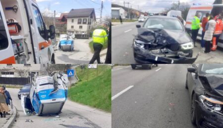 Argeș. Accident grav: Mașină Engie și un Bolid BMW