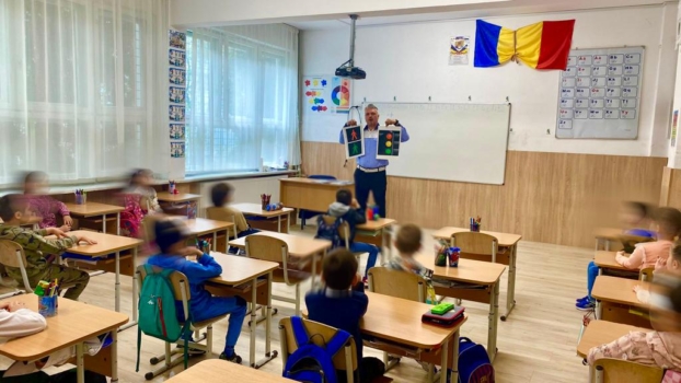 Pitești. Poliția Locală la școala Mircea cel Bătrân din Trivale