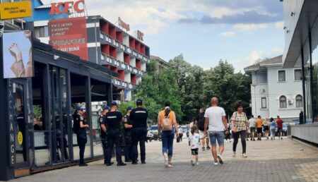 Jandarmii, în alertă în centrul Piteștiului