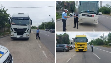 Pitești: Zeci de șoferi amendați pe strada Depozitelor