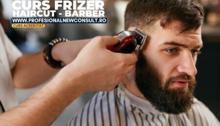 Pitești. Curs frizer-barber, marca Profesional New Consult