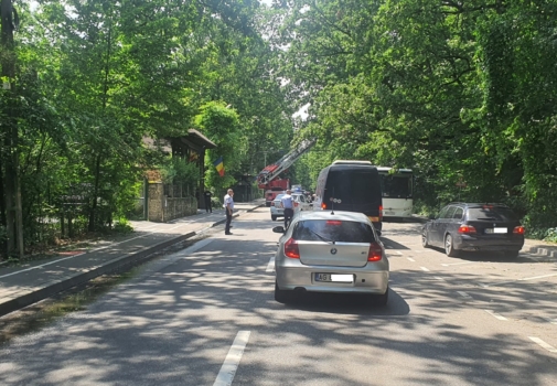 Pitești. Poliție și pompieri, lângă Cornul Vănătorului!