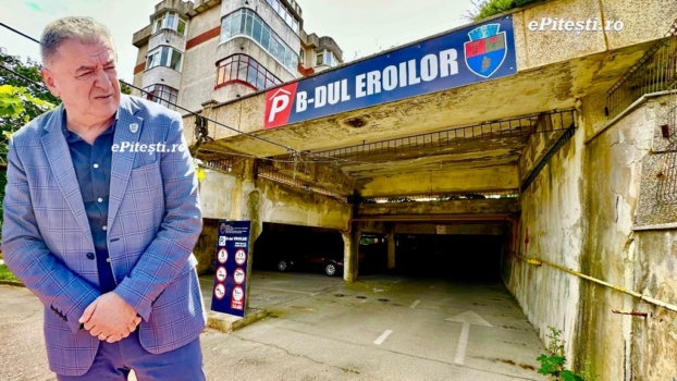 Pitești. O parcare de coșmar se transformă! Amenjare la standarde europene