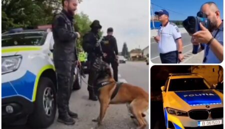 Argeș. Poliția iese la „atac”! Scoate BMW-urile, radarele, mascații și câinii în stradă