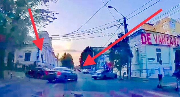 Pitești. Șoferul dibaci al unui Mercedes a evitat o tragedie! Video