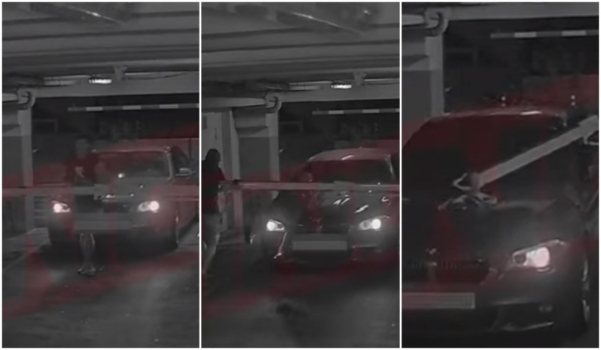 Video. Luat pe capotă de bolidul de la volanul căruia coborâse!