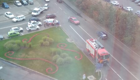 Pitești. Accident lângă CNCD!