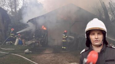 Imagini video dramatice! Pompierii s-au luptat cu flăcările unui grav incendiu