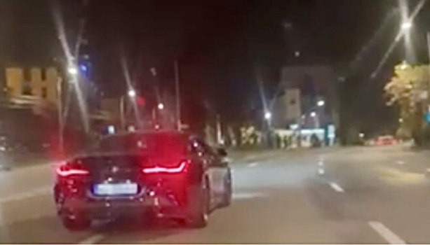 Pitești. Ireal: Șofer de bolid BMW filmat când șicana alt particant la trafic