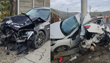 Șofer începător cu BMW, accident șocant! Avea o viteză năucitoare