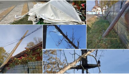 Vântul face ravagii în Argeș! Intervenții în lanț