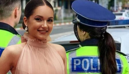 Contrast șocant: Cea mai frumoasă polițistă prinsă furând haine din mall!
