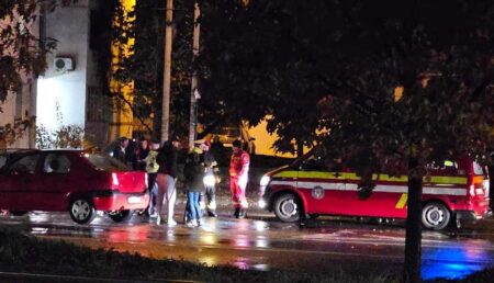 Accident cu victime în Pitești. Impact între două autoturisme
