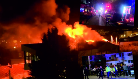 Incendiu la restaurantul Conti: Zeci de persoane evacuate