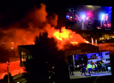 Incendiu la restaurantul Conti: Zeci de persoane evacuate