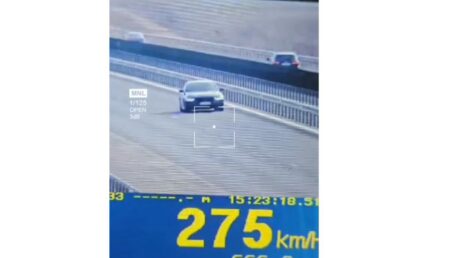 Ireal. Video:  Șoferul unui BMW (desigur!) – surprins de RADAR cu 275 km/oră