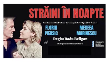 Un spectacol de excepție: „Străini în noapte” cu Florin Piersic și Medeea Marinescu