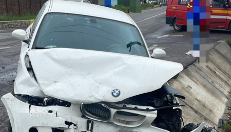Alt bolid de lux BMW, accident grav în Argeș!