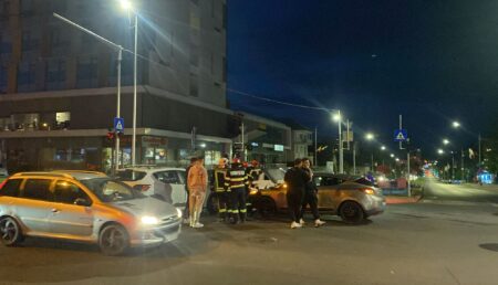 Pitești. Accident în această seară lângă Business Forum, în Centru