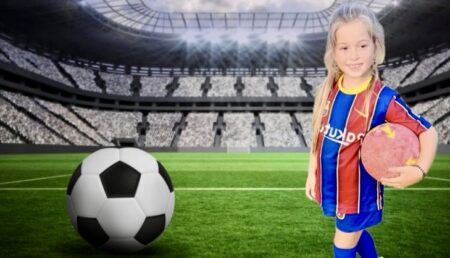 Fenomen fotbalistic unic în Argeș: O fetiță face senzație pe teren