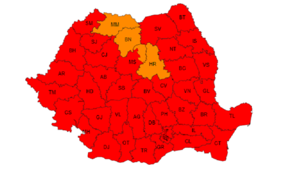 Aproape TOATĂ țara „arde”! Temperaturi istorice, alerte meteo prelungite