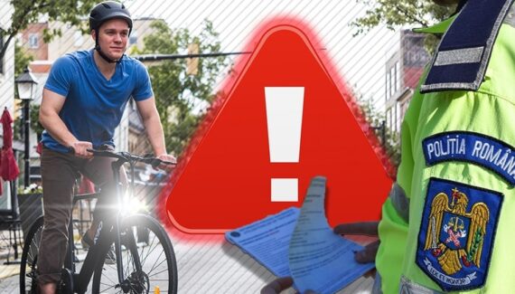 Noi modificări în legislația rutieră! Sancțiuni pentru bicicliști și trotinetiști