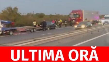 Accidentele se țin lanț pe Autostrada A1, Pitești-București: Încă unul, acum!