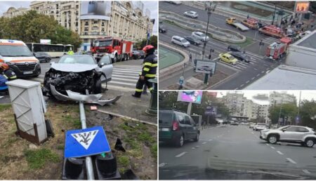 Accident: Doi pietoni răniți în urma unei coliziuni