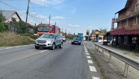 Trafic blocat, acum, lângă Pitești: Poliția și pompierii, intervenție de urgență