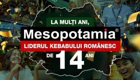 Mesopotamia, liderul kebabului românesc, sărbătorește 14 ani de la deschiderea primului restaurant în Suceava