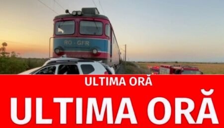 Breaking: Accident feroviar în Argeș! Mașină lovită de tren!