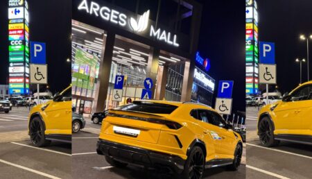 Sfidare totală! Cum și-a parcat un manelist bolidul Lamborghini de peste 200 de mii €