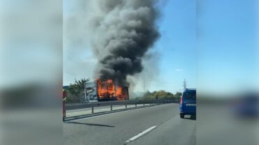 S-a făcut scrum pe Autostrada A1, Pitești-București!