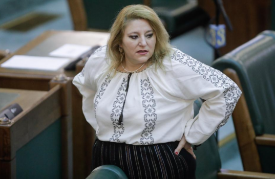 Diana Șoșoacă, lidera SOS România, implicată într-un accident pe Bulevardul Iuliu Maniu. A fost dusă la spital
