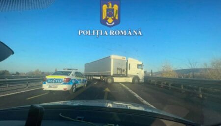 Șocant: Șofer de TIR surprins conducând pe contrasens pe Autostrada A1