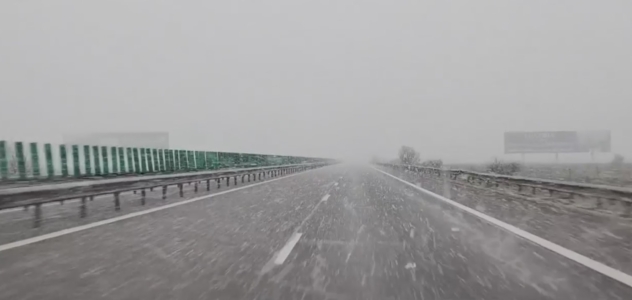 Ninge ca-n basme pe Autostrada A1 Pitești-București