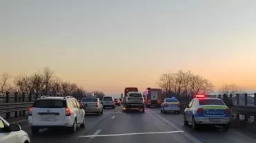 Accident grav pe A1 București-Pitești! 7 mașini implicate, trafic blocat!