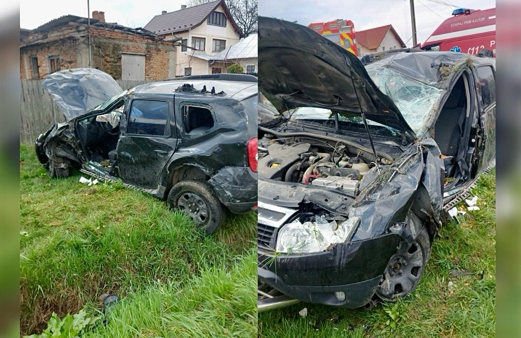 Argeș. Accident grav! Mașini distruse, victime prinse în interior