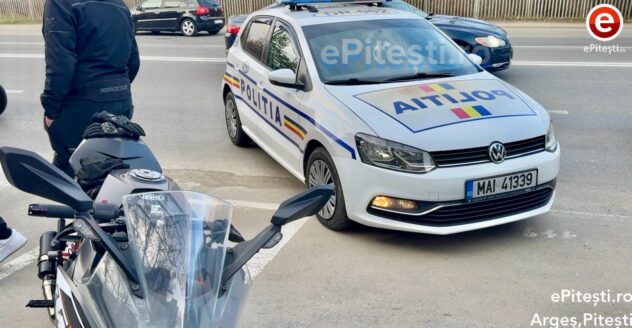 Accident în Argeș! Motociclistă de 22 de ani a ajuns la spital