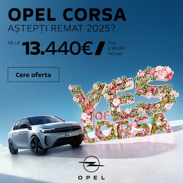 Opel Corsa Eurial ofertă- Yes of Corsa! Aștepți Remat 2025? De la 13 440 €