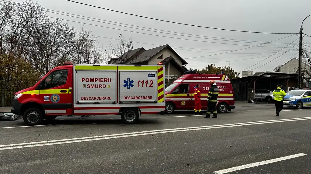 Accident în Argeș: Șofer rupt de beat „a zburat” cu mașina în șanț