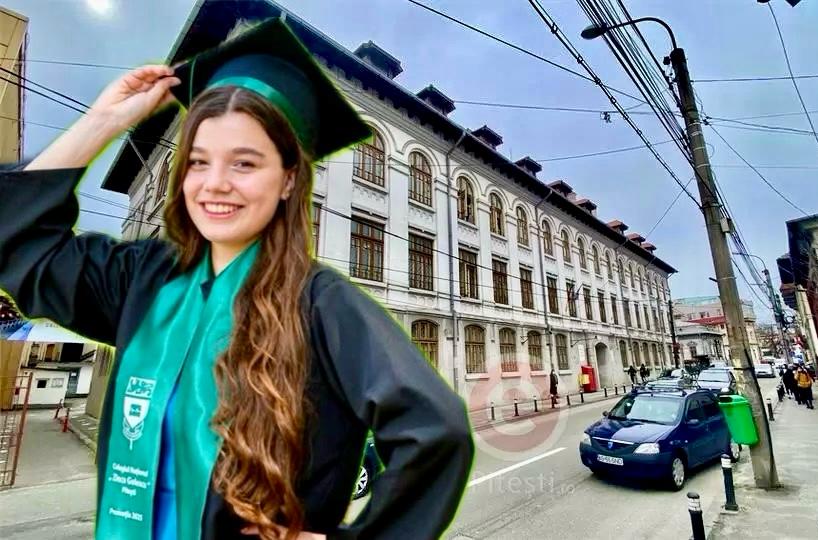 De nota 10! Alexandra, mândria Colegiului „Zinca Golescu” Pitești