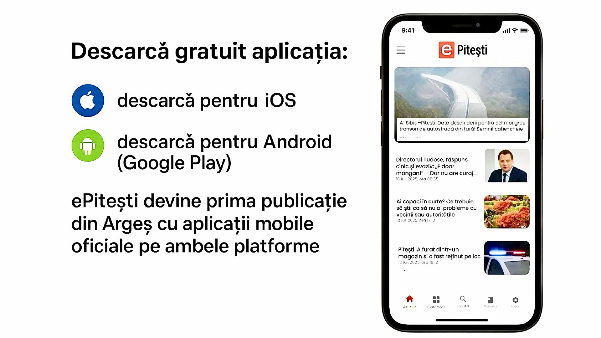 ePitești își consolidează poziția de lider! Aplicație oficială pe iOS și Android
