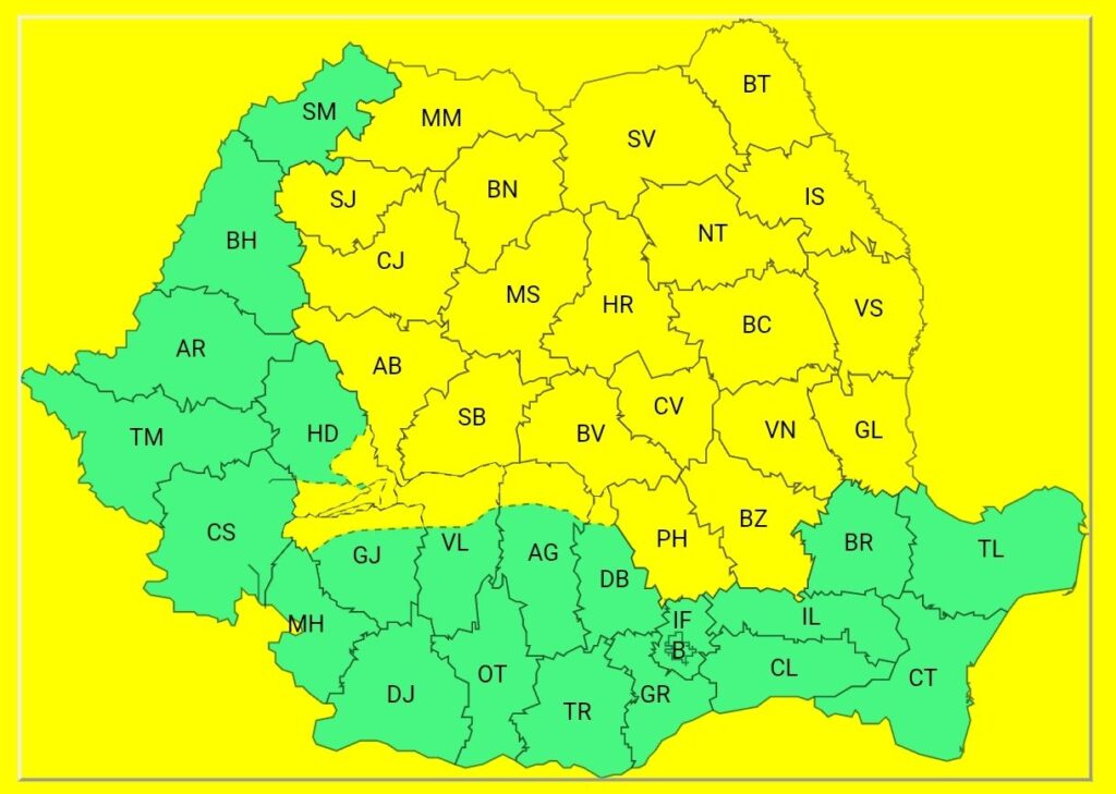 Hartă prognoza meteo