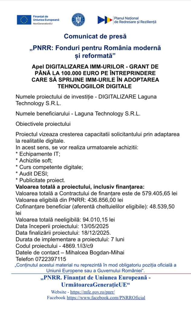 PNRR: Fonduri pentru România modernă și reformată