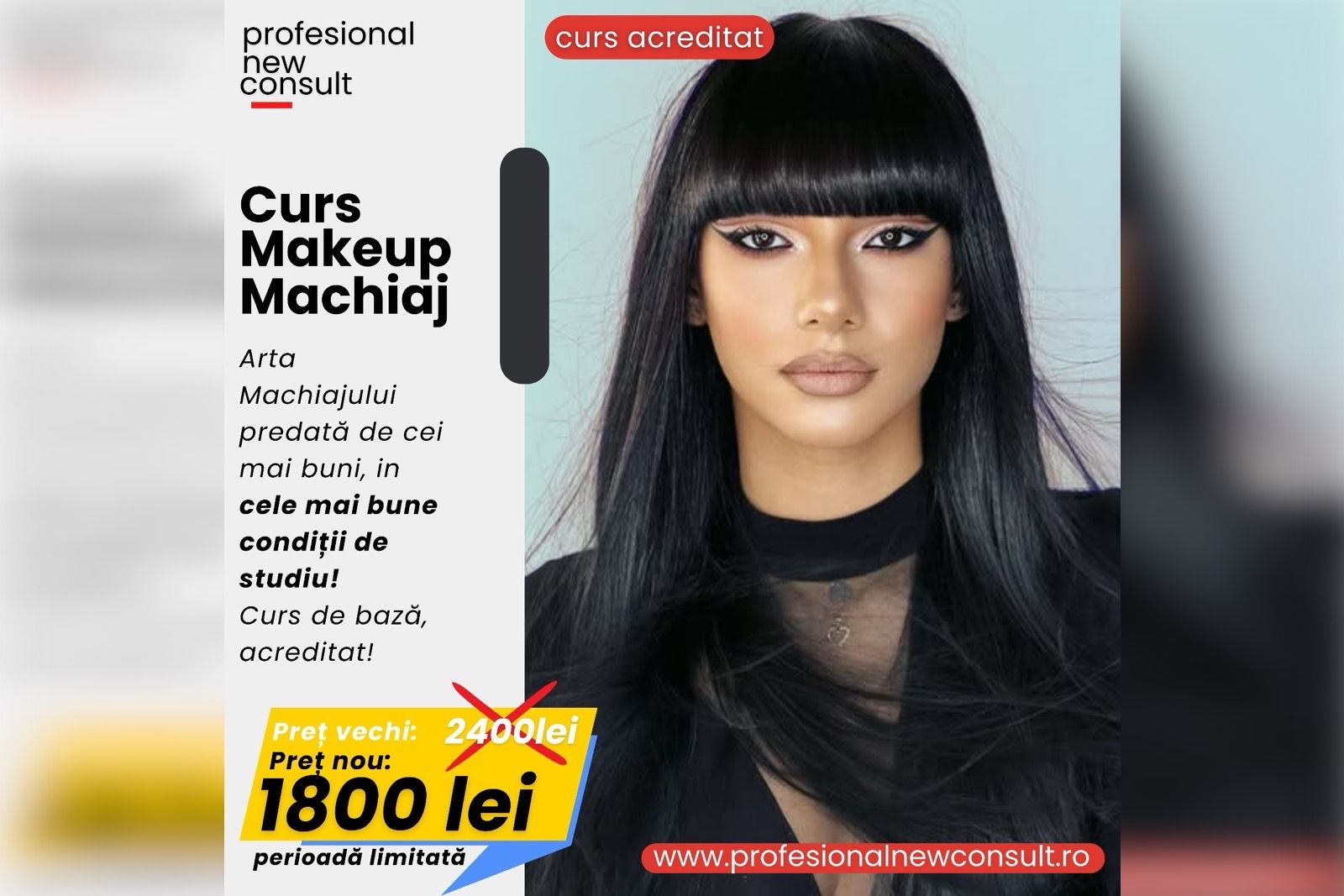 Pitești: Pasiunea ta poate deveni carieră! Curs acreditat de Makeup, acum cu 25% reducere