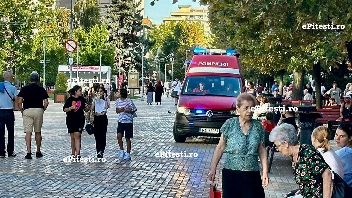 Urgență în Centru, pe Strada Mare din Pitești - Exclusiv