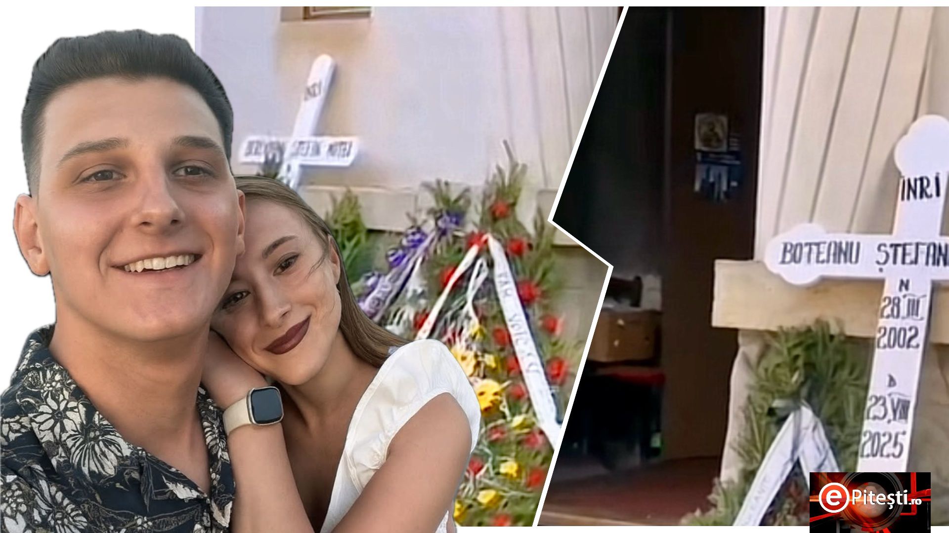 Argeș. Destin sfâșietor: Ștefan și Ștefania, tinerii logodiți, vor fi înmormântați împreună